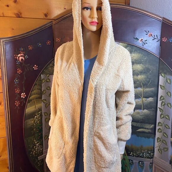 Faux Shearling Cardigan Jacket or Sweater Size Small - Picture 1 of 6
